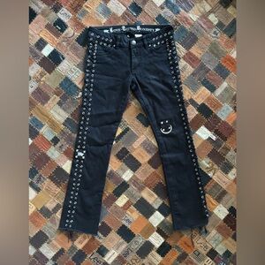 Parasuco Studded Lace-up Jeans